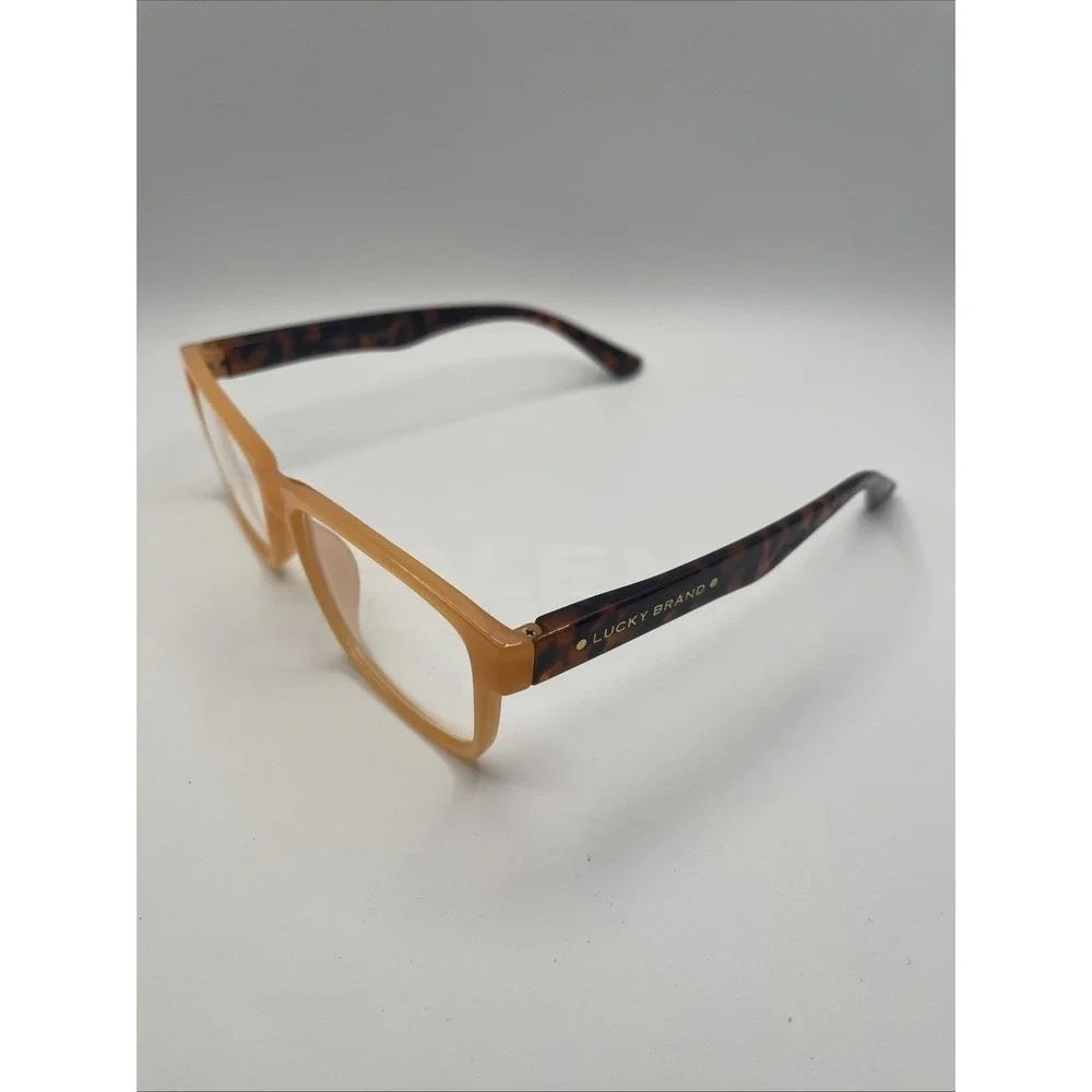 LUCKY BRAND VLBR006 MILKY ORANGE FULL RIM EYEGLASSES FRAMES 55-15-140 #659